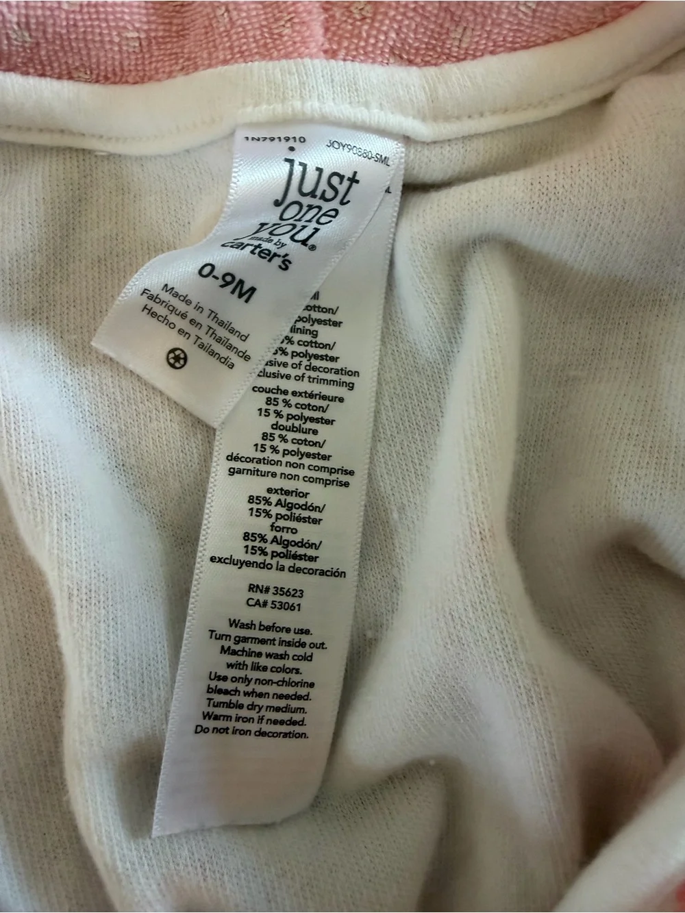 EUC- Baby girl bath robes- Little Me, Carter’s, 0-9M